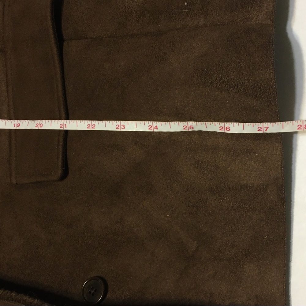 Lands End ladies xl faux suede Sherpa brown jacket - Picture 9 of 9